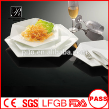 2015 nuevo producto OEM placas de cena de cerámica, platos blancos de la placa de la porcelana del hotel, placa de cena directa del restaurante de la fábrica de China